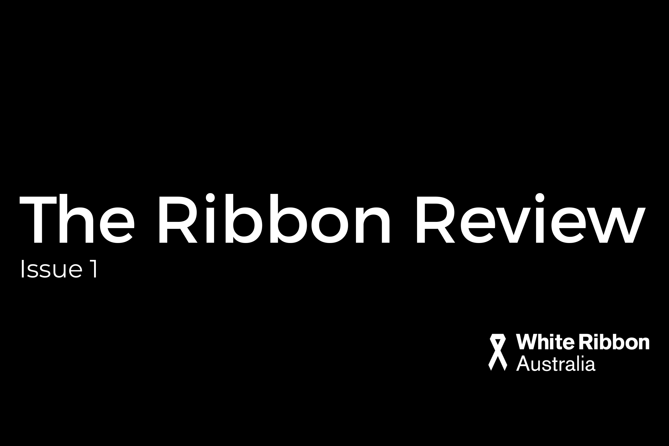 The White Ribbon Review Issue 1